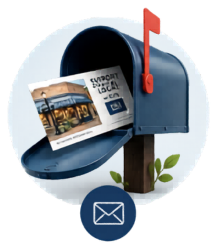 Community postcards illustration